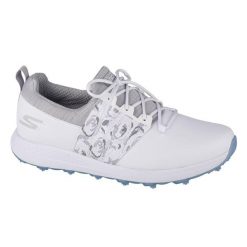 Skechers Go Golf Max-Lag, damskie buty do golfa, Białe. Białe swetry Skechers, bez wzorów, ze skóry, sportowe, bez ramiączek. Za 149.99 zł.