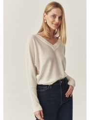 TATUUM Sweter w kolorze kremowym rozmiar: XL. Brązowe swetry Tatuum, xl, bez wzorów, z wełny, bez ramiączek. Za 195.31 zł.