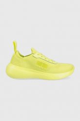 Tommy Jeans sneakersy FLEXI CONTRAST BRAND kolor żółty EN0EN02139. Zielone buty sportowe lifestyle Tommy Jeans, bez wzorów, z gumy, sportowe, bez zapięcia. Za 449.99 zł.