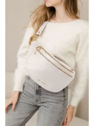 Anna Morellini Skórzana saszetka "Lorenza" w kolorze białym - 36 x 22 x 12 cm rozmiar: onesize. Białe nerki i saszetki Anna Morellini, bez wzorów, z materiału, sportowe, bez dodatków. Za 260.99 zł.