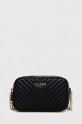 Guess torebka kolor czarny. Czarne listonoszki Guess, z aplikacjami, bez dodatków. Za 549.99 zł.