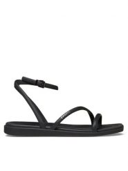 Crocs Sandały Miami Ankle Strap Sandal 212256 Czarny. Czarne sandały Crocs, bez wzorów, z tworzywa sztucznego, bez obcasa, na płaskiej podeszwie, bez zapięcia. Za 179.99 zł.