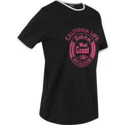T-shirt sportowy bawełniany, krótki rękaw bonprix czarny. Czarne t-shirty bonprix, bez wzorów, z bawełny, bez ramiączek. Za 44.99 zł.
