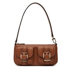 Torebka MICHAEL Michael Kors. Brązowe torebki klasyczne MICHAEL Michael Kors, bez wzorów, klasyczne, bez dodatków. Za 409.99 zł.