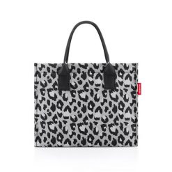 Torba daily shopper, leo nero. Czarne torby na laptopa Reisenthel, bez wzorów, ze skóry, na ramię. W wyprzedaży za 208.00 zł.