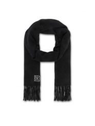 Calvin Klein Szalik LV04F8121G Czarny. Czarne szaliki i kominy Calvin Klein, bez wzorów, z kaszmiru. Za 569.99 zł.