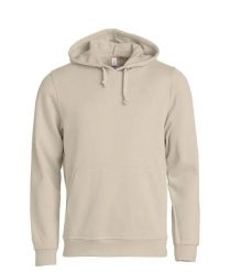 Clique Basic Hoody bluza z kapturem unisex light khaki. Zielone bluzy CLIQUE, xl, bez wzorów, z bawełny, bez ramiączek, z kapturem. Za 172.75 zł.