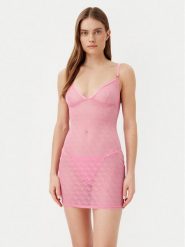 Guess Koszula nocna O5RX02 KCLB0 Różowy Slim Fit. Czerwone koszule nocne Guess, s, z aplikacjami, z syntetyku, bez ramiączek. Za 149.99 zł.