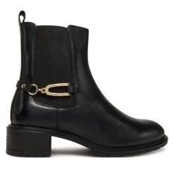 Botki Ara. Czarne botki ara, bez wzorów, bez obcasa, na słupku, bez zapięcia. Za 579.99 zł.