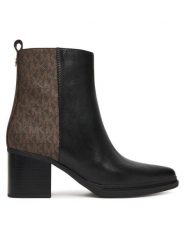 MICHAEL Michael Kors Botki Lex 40F5LXME6L Czarny. Czarne botki MICHAEL Michael Kors, bez wzorów, ze skóry, bez obcasa, na słupku, bez zapięcia. Za 789.99 zł.