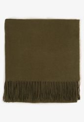 Ciemnozielony Szalik Inglidyr. Zielone szaliki i kominy Born2be, bez wzorów, eleganckie. Za 29.99 zł.