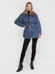 Liu Jo Kurtka jeansowa UF2112 D4746 Niebieski Regular Fit. Niebieskie kurtki Liu Jo, bez wzorów, z bawełny, bez kaptura. Za 819.99 zł.