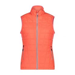 Damska kurtka bez rękawów CMP Unlimitech. Brązowe kurtki CMP, bez wzorów, sportowe, bez kaptura. Za 434.95 zł.