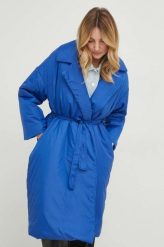 Answear Lab kurtka damska kolor niebieski przejściowa oversize. Niebieskie kurtki Answear Lab, m, bez wzorów, klasyczne, bez kaptura. W wyprzedaży za 184.99 zł.