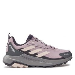 Trekkingi adidas. Fioletowe buty sportowe lifestyle adidas, bez wzorów, sportowe, bez zapięcia, adidas terrex. Za 279.99 zł.