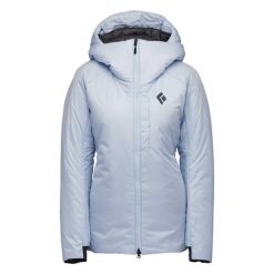 Parka dla kobiet Black Diamond Belay. Niebieskie płaszcze Black Diamond, na zimę, bez wzorów, sportowe, bez kaptura. W wyprzedaży za 952.65 zł.