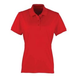 Damska Koszulka Polo Coolchecker. Czerwone t-shirty sportowe PREMIER, m, bez wzorów, bez ramiączek. Za 68.99 zł.