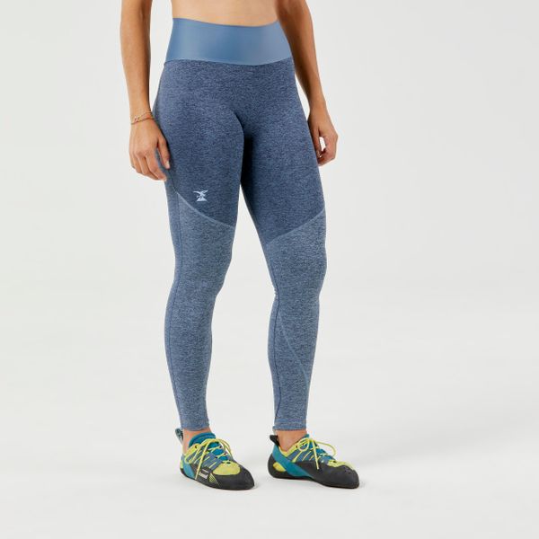 Legginsy wspinaczkowe damskie Simond Vertika. Niebieskie legginsy SIMOND, bez wzorów, z elastanu, sportowe. Za 79.99 zł.