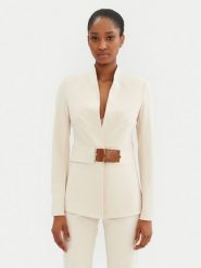 Rinascimento Marynarka CFC0122879003 Beżowy Regular Fit. Brązowe marynarki i żakiety Rinascimento, xl, bez wzorów, z syntetyku, bez ramiączek. Za 399.99 zł.