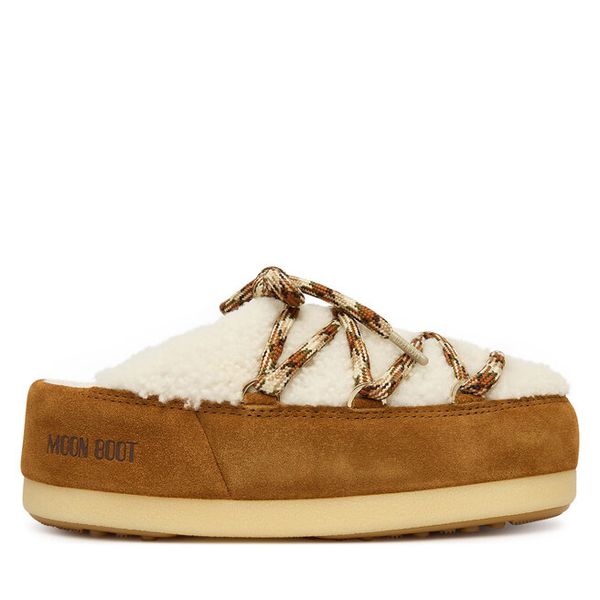 Śniegowce Moon Boot. Brązowe śniegowce Moon Boot, bez wzorów, bez zapięcia. Za 1,219.00 zł.