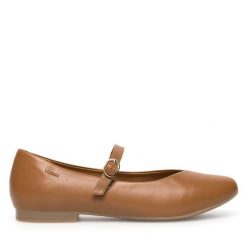 Baleriny Lasocki. Brązowe baleriny Lasocki, bez wzorów, bez obcasa, bez zapięcia. Za 149.99 zł.