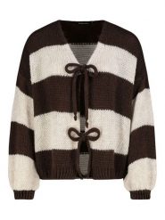 Sublevel Kardigan w kolorze brązowo-beżowym rozmiar: L/XL. Brązowe swetry Sublevel, l, bez wzorów, bez ramiączek. Za 108.99 zł.