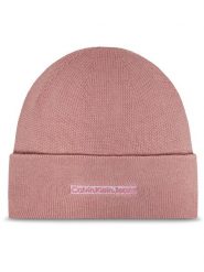 Calvin Klein Czapka Inst Embro K60K612651 Różowy. Czerwone czapki zimowe Calvin Klein, bez wzorów, z bawełny. Za 199.99 zł.
