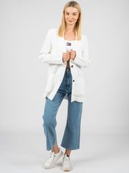 Tommy Hilfiger Marynarka | WW0WW33195 | Kobieta | Biały. Białe marynarki i żakiety Tommy Hilfiger, bez wzorów, ze lnu, bez ramiączek. W wyprzedaży za 589.00 zł.
