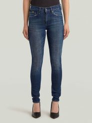 G-Star Dżinsy - Skinny fit - w kolorze granatowym rozmiar: W28/L30. Niebieskie jeansy G-Star, l, z aplikacjami, z lyocellu, klasyczne. Za 228.92 zł.