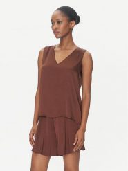 ViCOLO Bluzka TD0765 Brązowy Regular Fit. Brązowe bluzki ViCOLO, s, bez wzorów, z syntetyku, bez kołnierzyka, bez ramiączek. Za 159.99 zł.