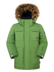 Kamik Parka "Enzo" w kolorze zielonym rozmiar: 164. Zielone płaszcze Kamik, m, bez wzorów, bez kaptura. Za 319.95 zł.