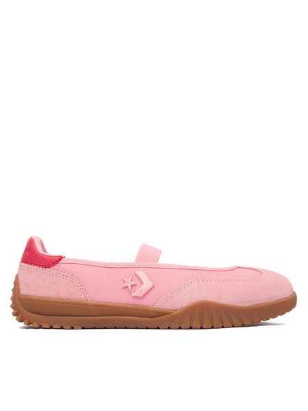 Converse Baleriny Run Star Trainer Ballet Flat A17031C Różowy. Czerwone baleriny Converse, bez wzorów, ze skóry, retro, bez obcasa, bez zapięcia. Za 349.99 zł.