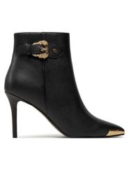 Versace Jeans Couture Botki Scarlett 77VA3S57 Czarny. Czarne botki Versace Jeans Couture, bez wzorów, z jeansu, bez obcasa, na szpilce, bez zapięcia. Za 819.99 zł.