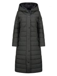 Geographical Norway Płaszcz pikowany w kolorze czarnym rozmiar: XL. Czarne płaszcze Geographical Norway, xl, bez wzorów, bez kaptura. Za 415.31 zł.