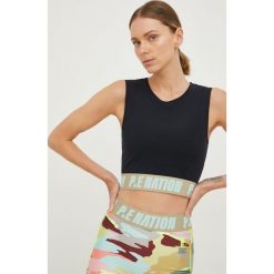 P.E Nation top treningowy Upward kolor czarny. Czarne topy P.E Nation, l, bez wzorów, z materiału, bez kołnierzyka, bez ramiączek. W wyprzedaży za 349.99 zł.
