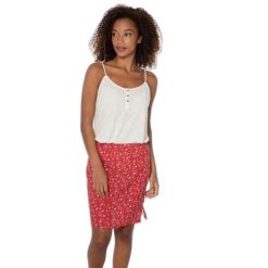 Damski tank top Protest Prtmimizan spaghetti. Białe topy Protest, s, bez wzorów, sportowe, bez kołnierzyka, bez ramiączek. Za 185.00 zł.