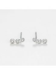 Maison héritage PARIS Złote kolczyki-wkrętki z diamentami rozmiar: onesize. Szare kolczyki maison héritage PARIS, z diamentem, złote. Za 521.99 zł.