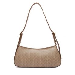 Torebka Calvin Klein. Brązowe torebki klasyczne Calvin Klein, bez wzorów, klasyczne, bez dodatków. Za 449.99 zł.