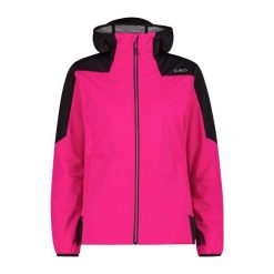 Kurtka damska turystyczna CMP 35A6246. Czerwone kurtki przejściowe sportowe CMP, l, bez wzorów, z softshellu, z kapturem, trekkingowe. Za 425.00 zł.