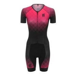 Damski strój triathlonowy Kalas TRI Perform Z1. Czerwone kombinezony KALAS, l, bez wzorów, z tkaniny, bez kołnierzyka, bez ramiączek. Za 1,101.85 zł.