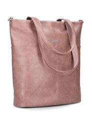 Zwei Torebka "M145" w kolorze jasnoróżowym - 35 x 37 x 15 cm rozmiar: onesize. Różowe shopper bag Zwei, bez wzorów, z materiału, na ramię, bez dodatków. Za 187.07 zł.