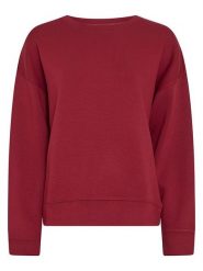 MOSS COPENHAGEN Bluza "Ima Q" w kolorze bordowym rozmiar: XS/S. Czerwone bluzy Moss Copenhagen, s, bez wzorów, bez ramiączek, bez kaptura. Za 219.95 zł.