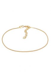 Elli Damski naszyjnik kostkowy podstawowy prostokątny regulowany srebro 925 Sterling Silver Bransoletki 1 ct. Szare bransoletki Elli, z materiału, srebrne. Za 160.64 zł.