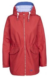 Trespass Finch - Damska kurtka przeciwdeszczowa Tp50 czerwona. Czerwone kurtki przeciwdeszczowe Trespass, s, bez wzorów, z bawełny, bez kaptura. Za 346.99 zł.
