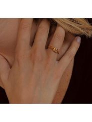 Les Petites Précieuses Pozłacany pierścionek rozmiar: 60. Żółte pierścionki Les Petites Précieuses, pozłacane. Za 65.45 zł.