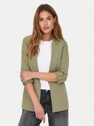 ONLY Marynarka Kayle 15218743 Zielony Regular Fit. Zielone marynarki i żakiety ONLY, bez wzorów, z syntetyku, bez ramiączek. Za 139.99 zł.