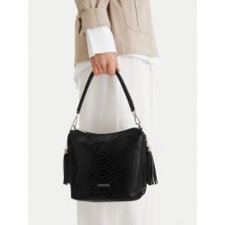 Torebka Lasocki. Czarne torebki klasyczne Lasocki, bez wzorów, klasyczne, bez dodatków. Za 169.99 zł.