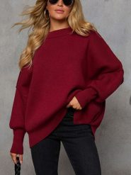 Milan Kiss Sweter w kolorze czerwonym rozmiar: XL. Czerwone swetry Milan Kiss, xl, bez wzorów, bez ramiączek. Za 152.99 zł.