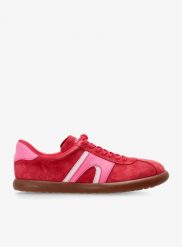 Buty outdoor damskie Camper Pelotas Soller. Czerwone trekkingi Camper, bez wzorów, z gumy, bez zapięcia, outdoorowe. Za 533.49 zł.
