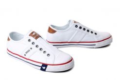 Mustang 26M0242008 Biały, tenisówki i trampki damskie. Białe trampki Mustang, bez wzorów, sportowe, bez zapięcia. Za 209.90 zł.